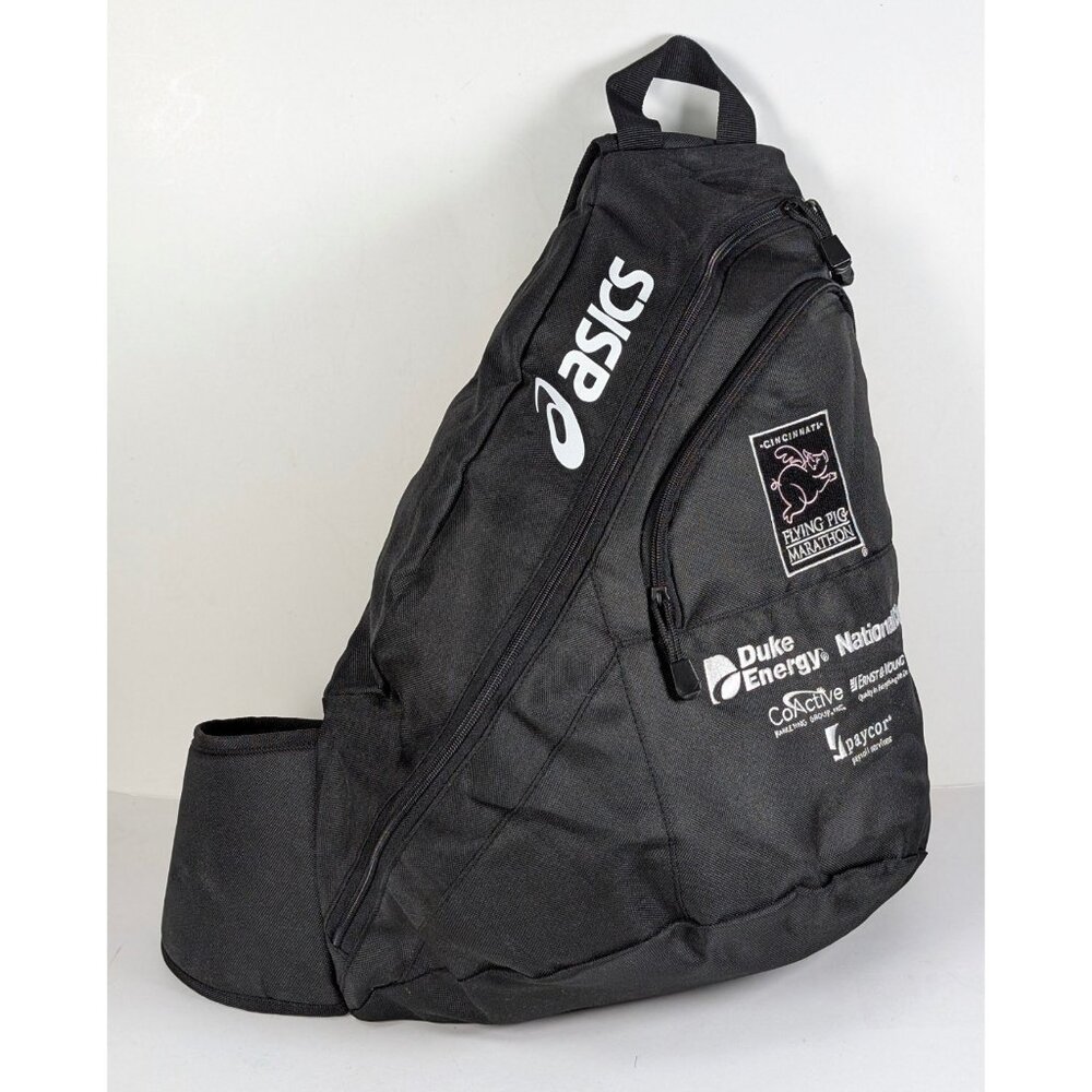 Flying Pig Marathon Cincinnati One Shoulder Bag Runner Workout Gym Gear Zip Up
